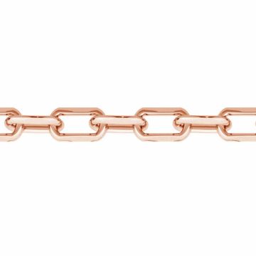 Bulk-Kette Anker, Diamantschliff*Sterlingsilber 925*18K – Rosévergoldet – 0,4 µm