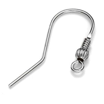 Open ear wires - BO 4 0,8x12x25 mm*PT - Platinum Plated