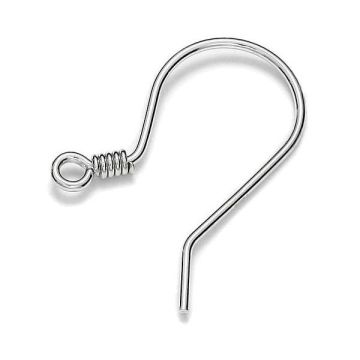 Sterling Silver open ear wire - BO 7 0,8x11x19 mm