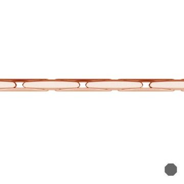 Bulk-Kette aus Cardano*Sterlingsilber 925*18K – rosévergoldet – 0,4 µm