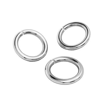 KC-0,70x3,00, Anellino aperto 4,4mm, argento sterling 925*PT - Platino placcato