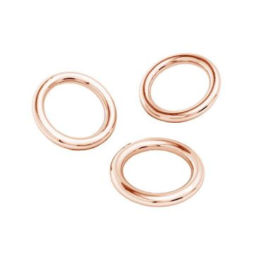 KCZ 1,2x7,4 mm*18K - Placcato oro rosa - 0,4 µm