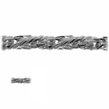 Bulk-Kette, Sterlingsilber 925, LOS 80 1,2 mm*PT – platiniert