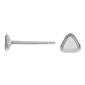 Stud earring - base for Swarovski* silver AG 925