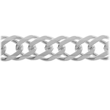 Rombo 5,9 mm Bulk-Kette, Sterlingsilber, RD 100 6L 5,9 mm*PT – platiniert