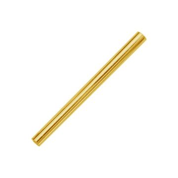 Tubo recto*Plata AG 925*Chapado en oro de 24 quilates (amarillo) - 0,4 µm