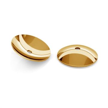 Coupelles lisses 3 mm - WKO 1x3 mm*24K - Plaque avec de l'or - 0,4 µm