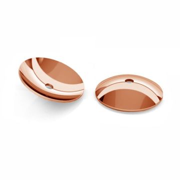 Coupelles lisses 3 mm - WKO 1x3 mm*18K - Plaque avec de l'or rose - 0,4 µm