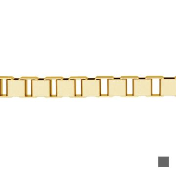 Venetiana Bulk-Kette*Sterlingsilber 925*18K – Hellgelb vergoldet – 0,4 µm