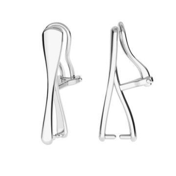 Clip on earring back for crystals*sterling silver 925