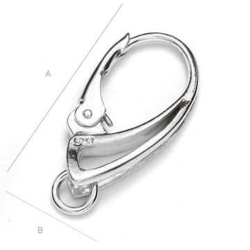 English hook with a hanging ring* silver AG 925