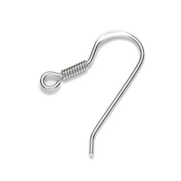 Silver open ear wires - BO 32 0,7x18,2 mm