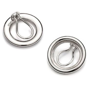 Clip on earring back, sterling silver 925, WOK 12 mm