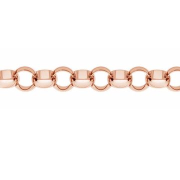 Dĺžka retiazky - typ Rolo*striebro AG 925*pokryté 18K zlatom (ružové) - 0,4 µm