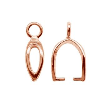 Cauzione per Swarovski - KRK 11 4x12 mm*18K - Placcato oro rosa - 0,4 µm
