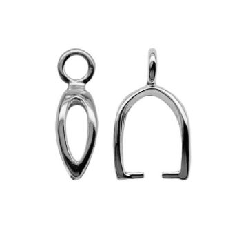 Cauzione per Swarovski - KRK 11 4x12 mm*RH - Rodiato bianco