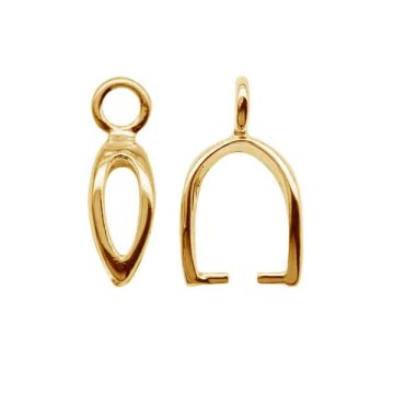 Cauzione per Swarovski - KRK 11 4x12 mm*18K - Placcato oro giallo chiaro - 0,4 µm