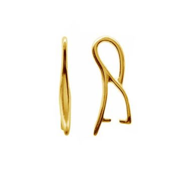 Cauzione per Swarovski*argento sterling 925*18K - Placcato oro giallo chiaro - 0,4 µm