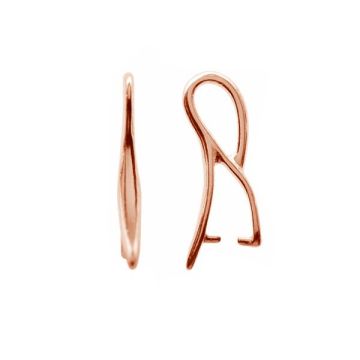 Cauzione per Swarovski*argento sterling 925*18K - Placcato oro rosa - 0,4 µm