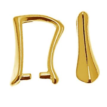 Cauzione in argento sterling - KRP 54 3,1x9,5 mm*24K - Placcato oro - 0,4 µm