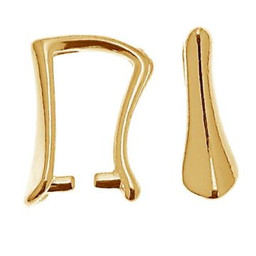 Cauzione in argento sterling - KRP 54 3,1x9,5 mm*18K - Placcato oro giallo chiaro - 0,4 µm