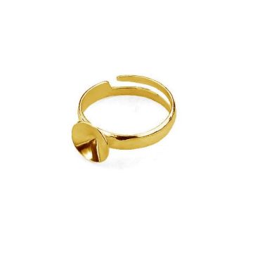 Ring setting for Rivoli - U-RING OKSV 1122 8 mm (1122 SS 39)*24K - Gold Plated - 0,4 µm