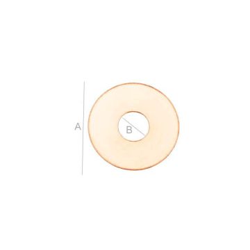 LK-0093*18K - Plaque avec de l'or rose - 0,4 µm