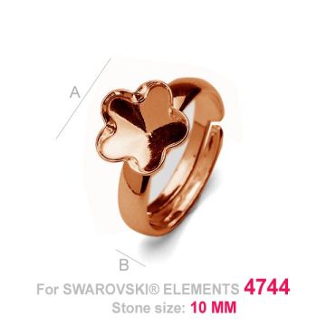 FKSV 4744 10MM PI UNIVERSAL*18K - Rose Gold Plated - 0,4 µm