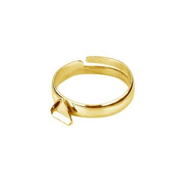 Base for rings Swarovski 4841 - PPC 6 PI UNIVERSAL*24K - Gold Plated - 0,4 µm