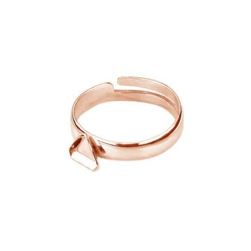 Base for rings Swarovski 4841 - PPC 6 PI UNIVERSAL*18K - Rose Gold Plated - 0,4 µm