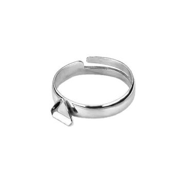 Base for rings Swarovski 4841 - PPC 6 PI UNIVERSAL*PT - Platinum Plated