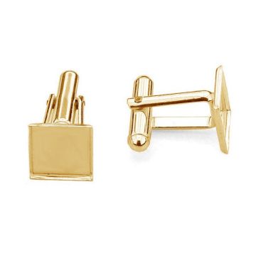 Engaste de gemelos - CUFF MTW 10 mm (2493 MM 10)*18K - Chapado en Oro Amarillo Claro - 0,4 µm