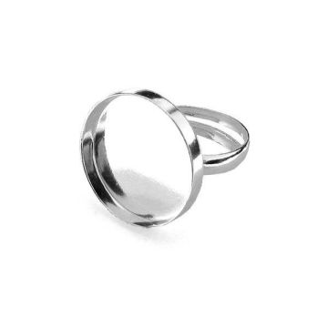 Round ring resin base, sterling silver 925, U-RING FMG-R 2,8x18 mm