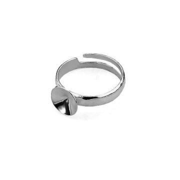 Ring setting for Xirius Chaton - U-RING OKSV 1088 8 mm (1088 SS 39)*PT - Platinum Plated