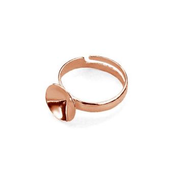 Ring setting for Rivoli - U-RING OKSV 1122 10 mm (1122 SS 47)*18K - Rose Gold Plated - 0,4 µm