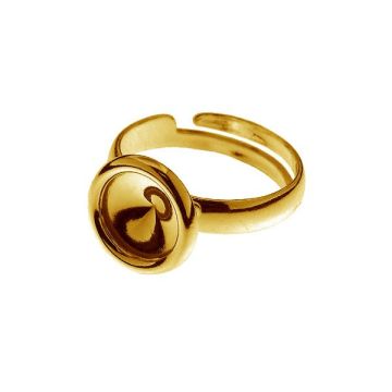 Ring setting for Rivoli - OKSV 1122 8 MM UNIVERSAL RING ver.4*24K - Gold Plated - 0,4 µm