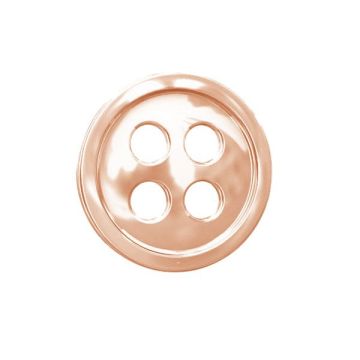 Button sterling silver, ODL-00020 2,5x11,5 mm*18K - Rose Gold Plated - 0,4 µm