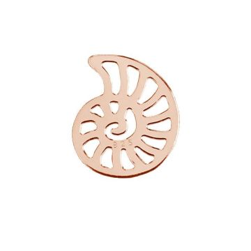 Shell pendant - BL-0205 - 0,40 12,5x15,1 mm*18K - Rose Gold Plated - 0,4 µm