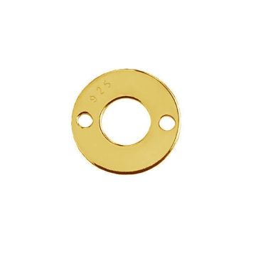 Round connector BL-0215 - 0,40 9,7x9,7 mm*24K - Gold Plated - 0,4 µm