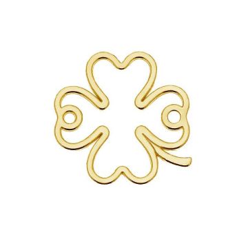 Clover lace connector - LK-0447 13x13 mm*24K - Gold Plated - 0,4 µm