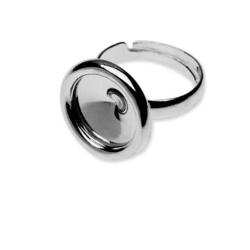 OKSV 1122 MM 12,0 UNIVERSAL RING ver. 4*RH - White Rhodium Plated