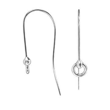 Open ear wire with jump ring - BO 58