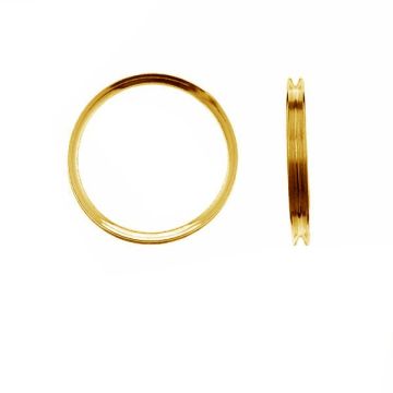 Base for rings Apoxie RING 012 - 1,50 3x17,5 mm*18K - Light Yellow Gold Plated - 0,4 µm