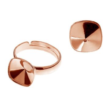 Ring setting U-RING ver.A OKSV 4470 10 mm (4470 MM 10)*18K - Rose Gold Plated - 0,4 µm