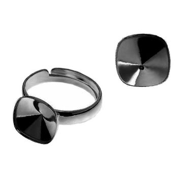 Ring setting U-RING ver.A OKSV 4470 10 mm (4470 MM 10)*BRH - Black Rhodium Plated