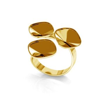 Triple ring setting - T-RING OKSV 4470 ver.B 10 mm x3*24K - Gold Plated - 0,4 µm