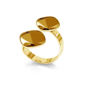 Double ring setting D-RING OKSV 4470 ver.B 10 mm x2*24K - Gold Plated - 0,4 µm