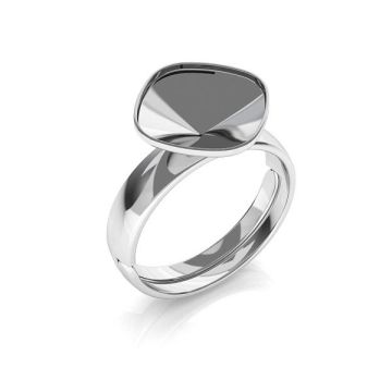 Swarovski ring base*sterling silver 925