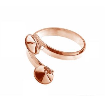 D-RING OKSV 1122 ver.3 6 mm x2*18K - Rose Gold Plated - 0,4 µm