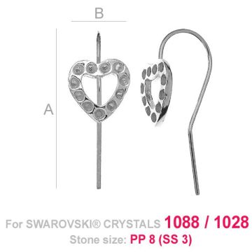 Heart ODL-00152 - BO (1088 PP 9)*PT - Platinum Plated